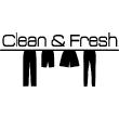 Wall decal Clean & fresh - ambiance-sticker.com