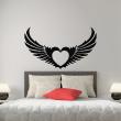Love  wall decals - Wall decal Artistic heart with wings - ambiance-sticker.com