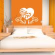 Wall decals design - Wall decal Heart and leaves - ambiance-sticker.com