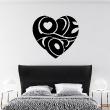 Love and hearts wall decals - Wall decal heart love you design - ambiance-sticker.com