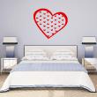 Love and hearts wall decals - Wall decal heart filled with little hearts - ambiance-sticker.com