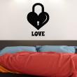 Love  wall decals - Wall decal Wall decal Heart locked Love - ambiance-sticker.com