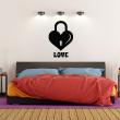 Wall decal Heart locked Love - ambiance-sticker.com
