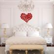 Love  wall decals - Wall decal Wall decal Hearts in sheets - ambiance-sticker.com