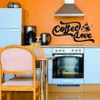 Wall decals for the kitchen - Wall decal Coffe, love - ambiance-sticker.com
