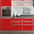 Wall decals with quotes - Wall decal Cooking is love made visible - decoration - ambiance-sticker.com
