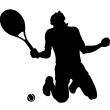 Figures wall decals - Wall decal Victory cry of a tennis player - ambiance-sticker.com