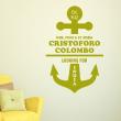 Wall decals design - Wall decal Cristoforo colombo - ambiance-sticker.com