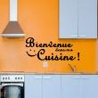 Wall decals for the kitchen - Kitchen wall decal Bienvenue dans ma cuisine!&#8203; - ambiance-sticker.com