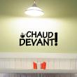 Wall decals for the kitchen - Kitchen wall decal Chaud devant!&#8203; - ambiance-sticker.com