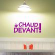 Wall decals for the kitchen - Kitchen wall decal Chaud devant!&#8203; - ambiance-sticker.com