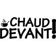 Kitchen wall decal Chaud devant! - ambiance-sticker.com