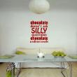 Kitchen wall sticker Chocolate doesn't silly questions - ambiance-sticker.com