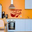 Wall decals for the kitchen - wall sticker quote Kitchen A messy kitchen&#8203; - ambiance-sticker.com