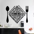 Wall decals for the kitchen - wall sticker quote Kitchen  Bar caffe restaurent&#8203; - ambiance-sticker.com