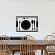 Wall decals for the kitchen - Wall decal Covered on plate - ambiance-sticker.com