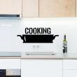 Wall decals for the kitchen - Wall decal Cooking design - ambiance-sticker.com
