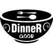 Wall decals for the kitchen - Wall decal Dinner good - ambiance-sticker.com