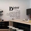 Wall decals for the kitchen - Wall decal kitchen recipe Bombay Tokyo 4 cl de Gin&#8203; - ambiance-sticker.com