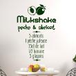 Wall decals for the kitchen - Wall decal kitchen recipe Milkshake peche & abricot&#8203; - ambiance-sticker.com