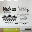 Wall decals for the kitchen - Wall decal kitchen recipe Nachos au fromage&#8203; - ambiance-sticker.com