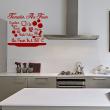 Wall decals for the kitchen - Wall decal kitchen recipe Tomates aux four&#8203; - ambiance-sticker.com