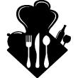 Wall decals for the kitchen - Kitchen wall decal Sublime kitchen tools - ambiance-sticker.com