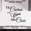 Wall decals with quotes - Wall decal Cuore delle case - ambiance-sticker.com