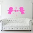 Figures wall decals - Wall decal Cupids with clarinet and stars - ambiance-sticker.com