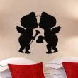 Figures wall decals - Wall decal Kissing cupids - ambiance-sticker.com