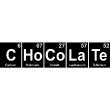 Wall decals for the kitchen - Wall decal Chocolate / periodic table elements - ambiance-sticker.com