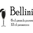 Wall decals for the kitchen - Wall decal cocktail Bellini - ambiance-sticker.com