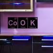 Wall decals for the kitchen - Wall decal Cook / periodic table elements - ambiance-sticker.com