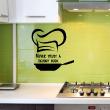 Wall decals for the kitchen - Wall decal Skinny cook - ambiance-sticker.com