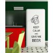 Wall decals for the kitchen - Wall decal Keep me beer - ambiance-sticker.com