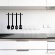 Wall decals for the kitchen - Wall decal hanging utensils - ambiance-sticker.com