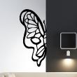 Animals wall decals - half Butterfly  Wall decal - ambiance-sticker.com