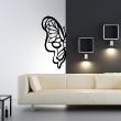 Animals wall decals - half Butterfly  Wall decal - ambiance-sticker.com