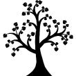 Flowers wall decals - Wall decal Tree design - ambiance-sticker.com