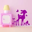 Wall decals for kids - Design lamb, butterfly, flower, mushroom wall decal - ambiance-sticker.com