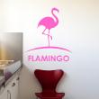 Animals wall decals - Design flamingo Wall decal - ambiance-sticker.com