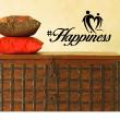 Wall decals design - Wall decal Design happiness - ambiance-sticker.com