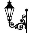 Baroque wall decals - Wall decal Lamp design - ambiance-sticker.com