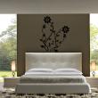 Flowers wall decals - Wall decal Design daisies - ambiance-sticker.com
