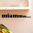 Wall decals for the kitchen - Wall decal Design miam - ambiance-sticker.com