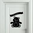 Wall decals for babies  Bear with Flag Design wall decal - ambiance-sticker.com