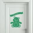 Wall decals for babies  Bear with Flag Design wall decal - ambiance-sticker.com