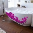 Bathroom wall decals - Wall decal Design waves - ambiance-sticker.com