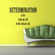 Wall decals with quotes - Wake-determination - ambiance-sticker.com