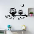 Animals wall decals - Two owls by night Wall decal - ambiance-sticker.com